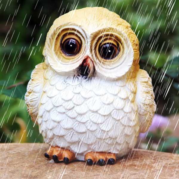 ソーラーライト 屋外 フクロウ ガーデンライト おしゃれ 鳥 庭飾り