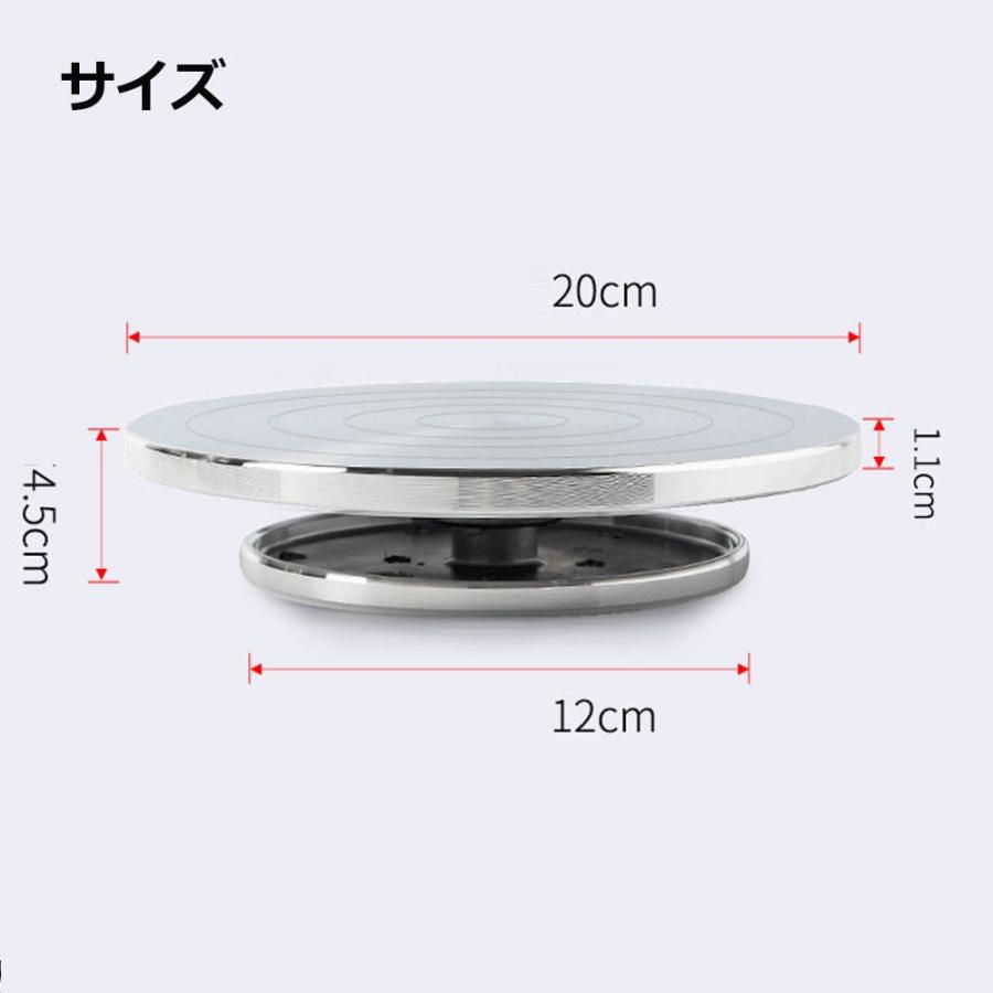 手回し ろくろ 陶芸 彫刻 ターンテーブル 工作台 20cm 夏休み キット