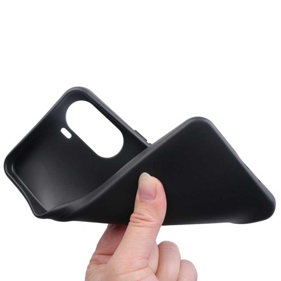 Libero 5G IV ケース TPU ブラック ソフトケース 耐衝撃 黒 カバー