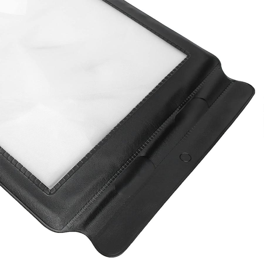 A4 ルーペ 拡大鏡 薄型 カード型 シート レンズ 携帯 文字 拡大 新聞