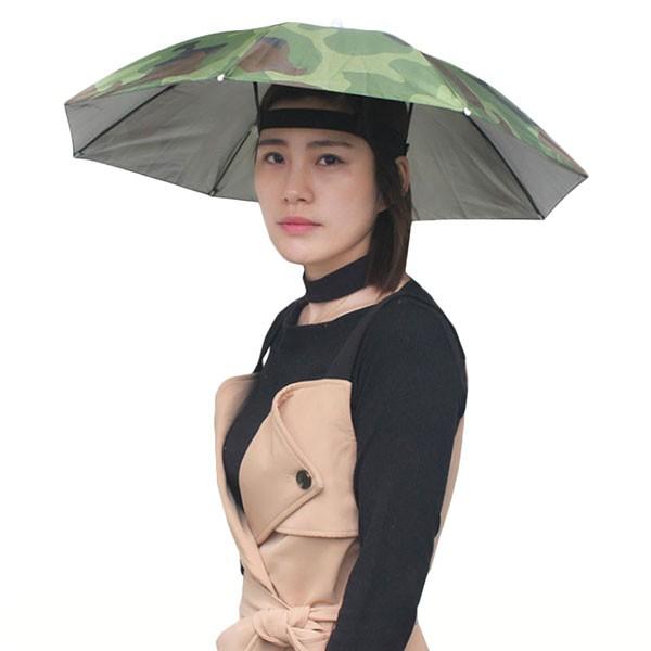 かぶる傘 傘帽子 釣り用 かぶる傘 両手解放可 折り畳み式 キャップ 防風 防水 釣り傘 迷彩 送料無料 ロールショップ 通販 Yahoo ショッピング