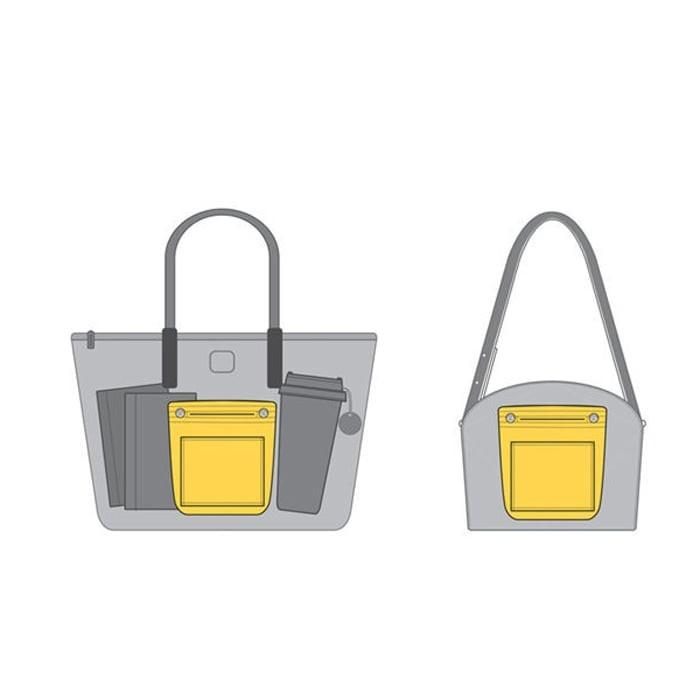 バッグインバッグ 小さめ フェルト 軽い 小さい ミニ インナーバッグ  