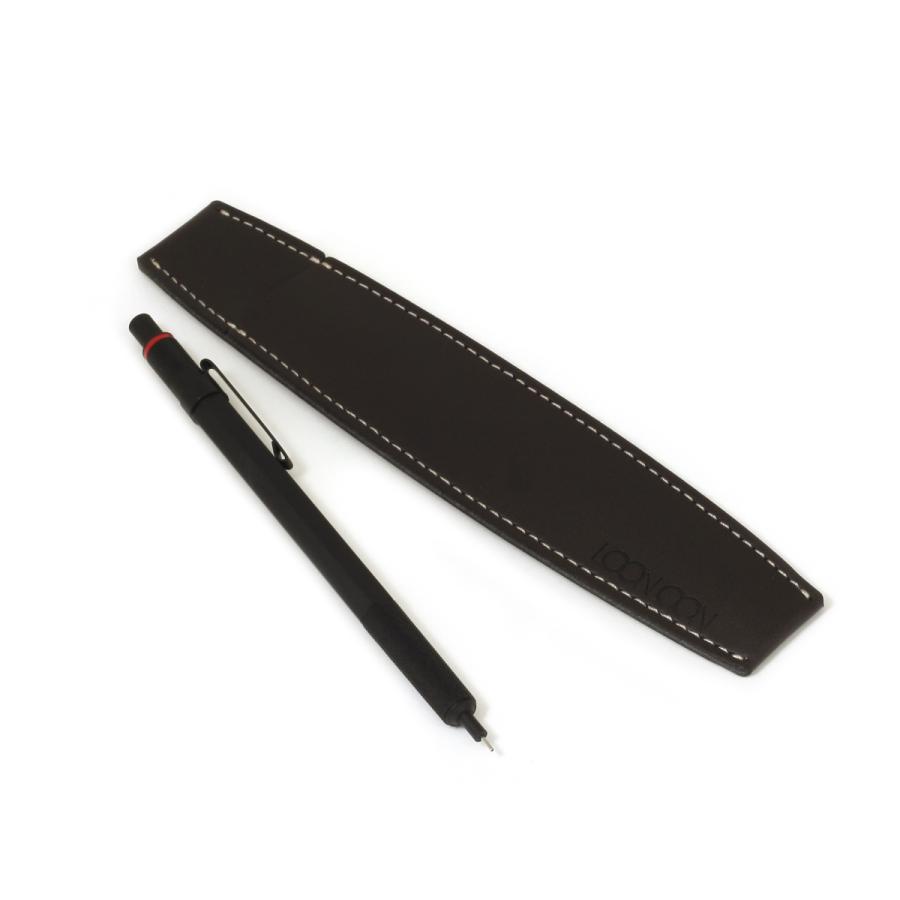 LOONLOON ペンケース 1本用 ラウンド ダークブラウン Apple Pencil