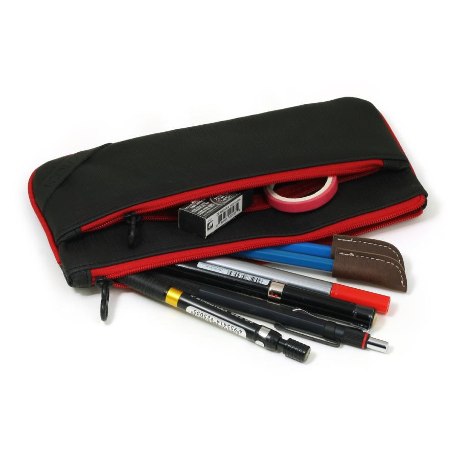 LOONLOON 360 レイニー ペンケース ブラック シンプル ガジェット収納