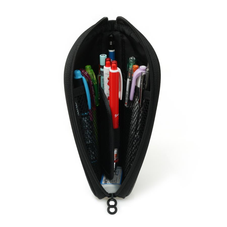 LOONLOON 563 ストーン ペンケース ブラック おしゃれ 多機能 スリム