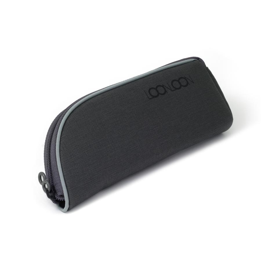LOONLOON 567 メロウ ペンケース シックグレー おしゃれ 多機能 スリム