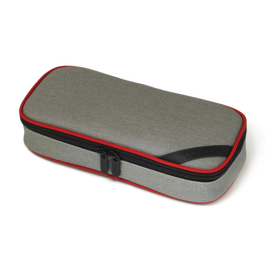 LOONLOON 660 レイニー ペンケース グレー 大容量 おしゃれ 二階