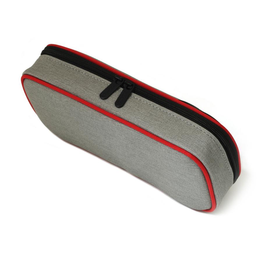 LOONLOON 660 レイニー ペンケース グレー 大容量 おしゃれ 二階建て