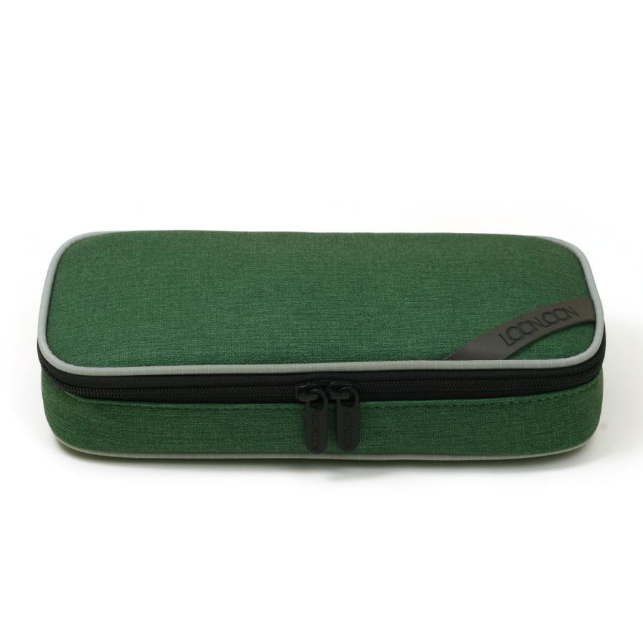 LOONLOON LOONLOON 667 メロウ ペンケース フォレストグリーン 大容量