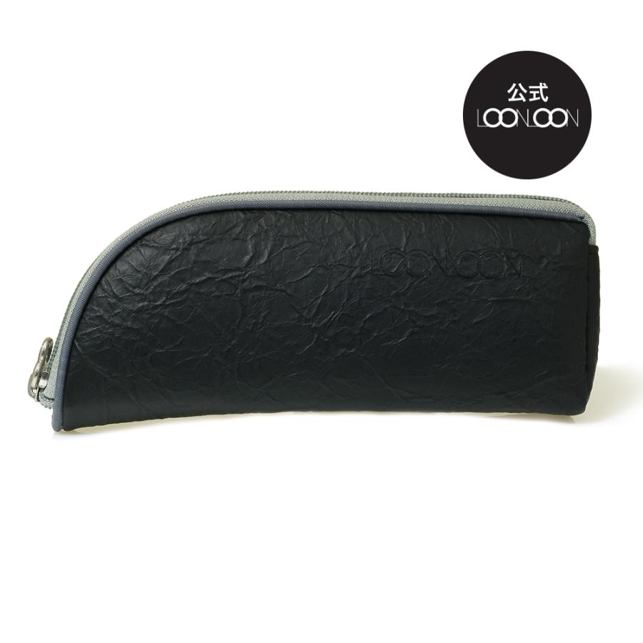 LOONLOON 565 ペーパー ペンケース ブラック おしゃれ 多機能