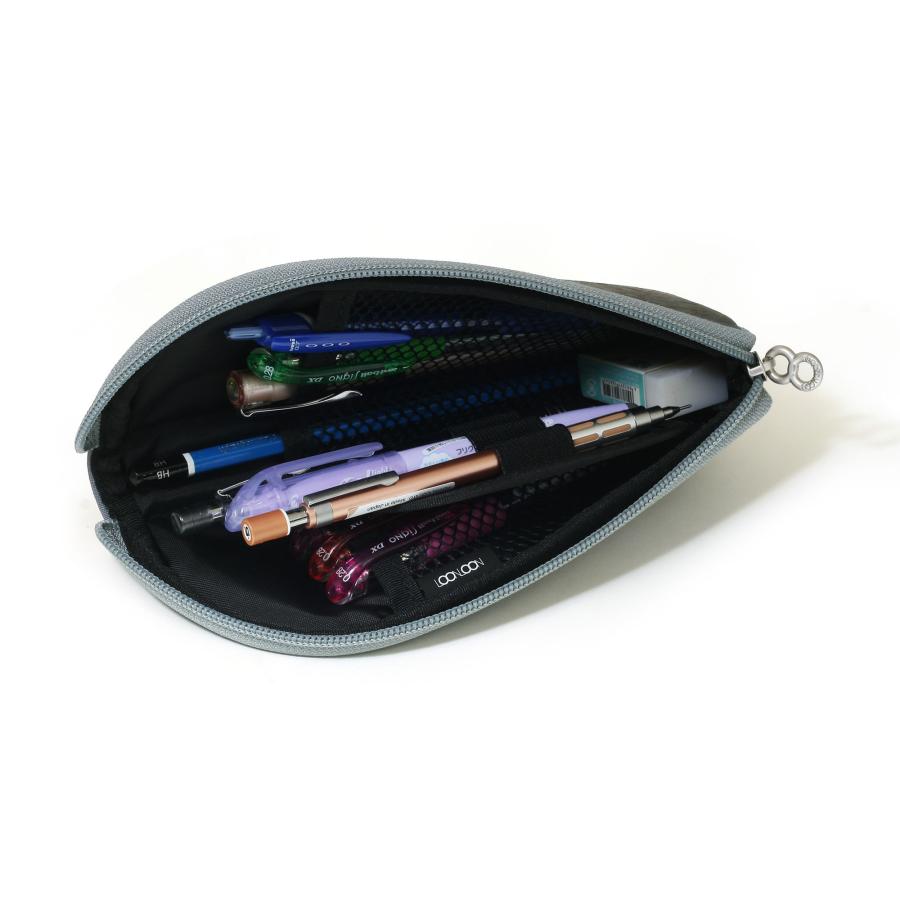 LOONLOON LOONLOON 565 ペーパー ペンケース グレー おしゃれ 多機能