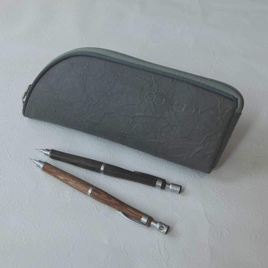 LOONLOON LOONLOON 565 ペーパー ペンケース グレー おしゃれ 多機能