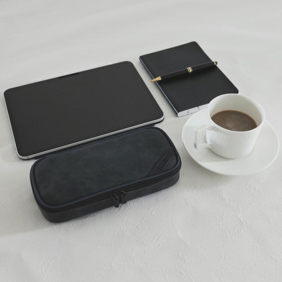 LOONLOON LOONLOON 663 ストーン ペンケース カジュブラック 大容量