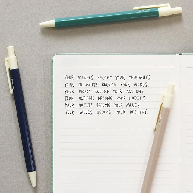 INDIGO プリズムボールペン 0.5mm 韓国文具 韓国雑貨 シンプル