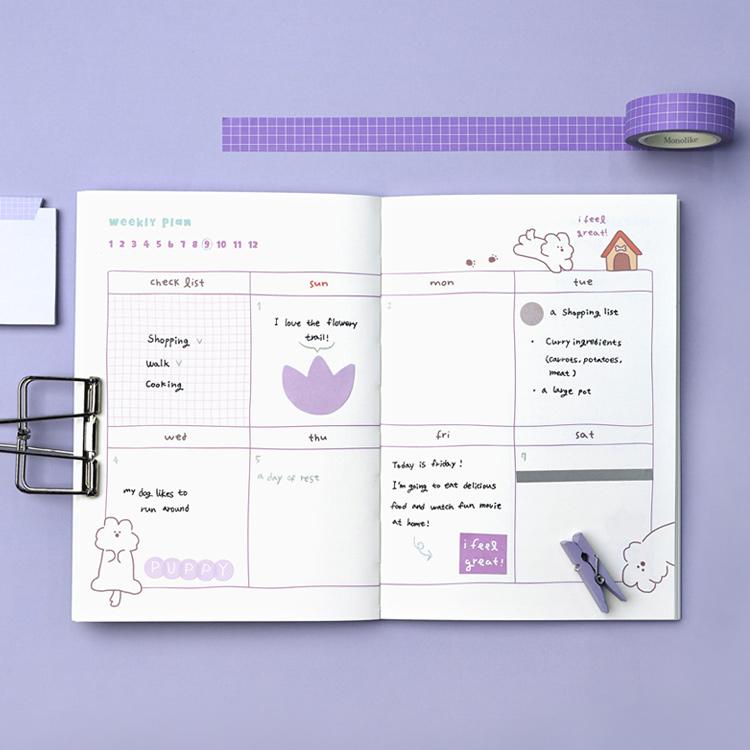 まにょんページ MONOLIKE 6ヶ月プランナー B6 ストーリータウン : LOONLOON公式