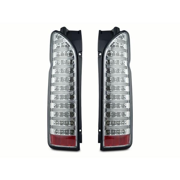 ハイエース200系　テールランプ レジアスエース LED ブロック クリア ハイエース テールランプ テールライト レジアスエース 200系 LED
