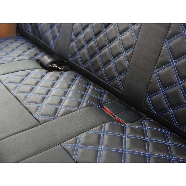 ハイエース 200系 DX ダイヤカットデザイン シートカバー ブルー 