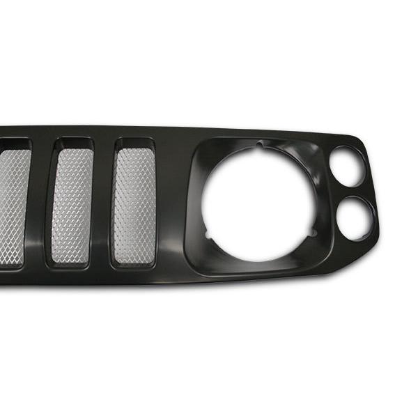 ジムニー スズキ JA12 JA22 JB32 マットブラック メッシュグリル H7.11