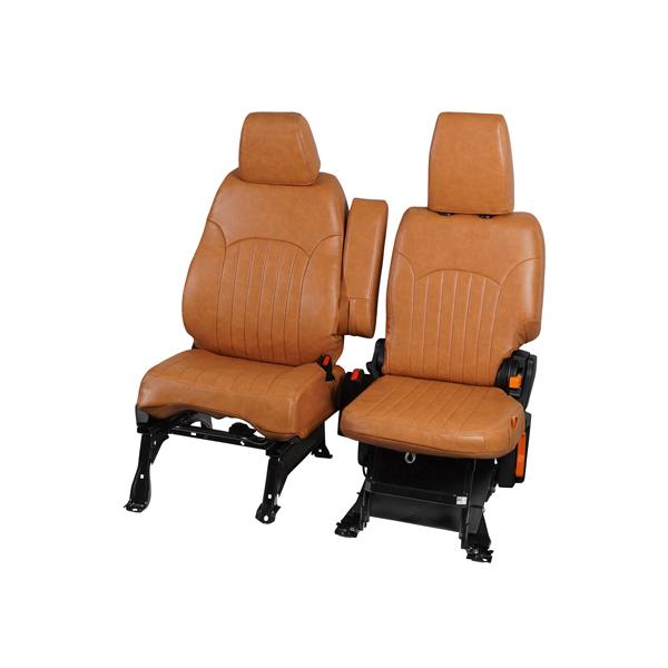 N-VAN JJ1 JJ2 シートカバー ヴィンテージブラウン レザー ホンダ 汚れ防止 PVCレザー シート 専用 本田 | ホンダ | 04