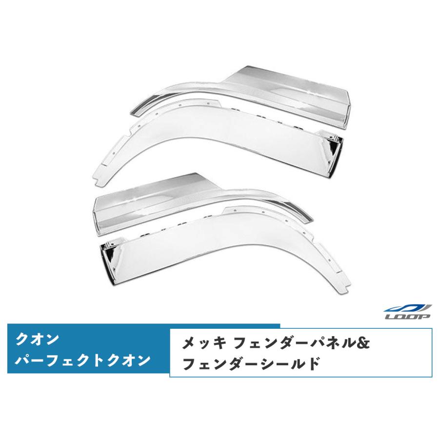 日産UD クオン パーフェクトクオン メッキ フェンダーパネル  