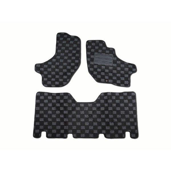 アトレー アトレーワゴン S220G S230G フロアマット チェック柄 ブラック/グレー H11.1〜H17.5 | アトレー | 01