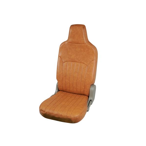 エブリイバン DA17V ヴィンテージ ブラウン レザー シートカバー GA / PA / PC / PCリミテッド / PAリミテッド ヘッドレスト一体型用 1707 | エブリイワゴン | 02