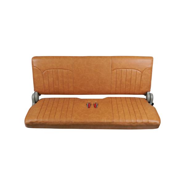 エブリイバン DA17V ヴィンテージ ブラウン レザー シートカバー GA / PA / PC / PCリミテッド / PAリミテッド ヘッドレスト一体型用 1707 | エブリイワゴン | 03