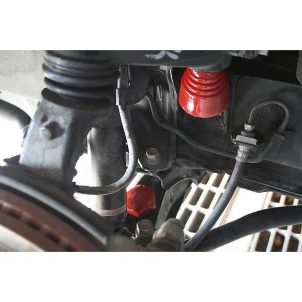 ハイエース 200系 アルミ製 ローダウンブロックキット 1インチ(25mm)2WD バンプストップ リバウンドストップ セット H16〜|loop-co-ltd35|04