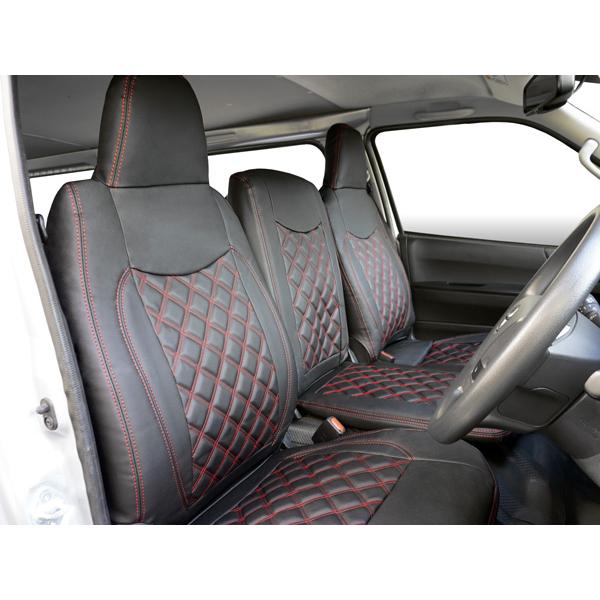 ハイエース 200系 DX 9人乗り用フロントセカンド2列 シートカバー
