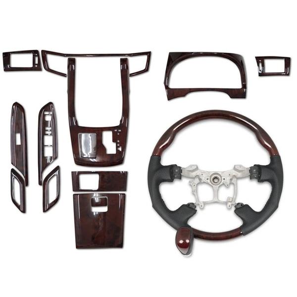 アルファード ヴェルファイア ANH20W GGH20W ANH25W GGH25W 後期 ガングリップステアリング シフトノブ インテリアパネル 13P 同色SET | アルファード | 02