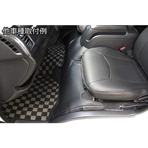 ダイハツ ハイゼットカーゴ S321V デラックス 専用 フロント用 PVC レザーデッキカバー 運転席 助手席 PVC ブラック 足元 | ハイゼット | 03