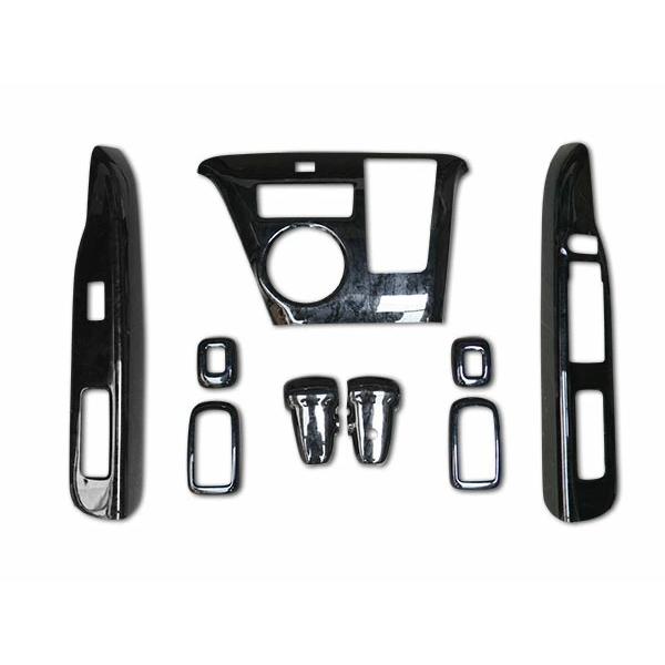 アトレーワゴン S321G S331G 中期型 ステアリング インテリアパネル9P セット H19.9〜H29.10 木目調 ブラック 内装 ハンドル | アトレー | 01