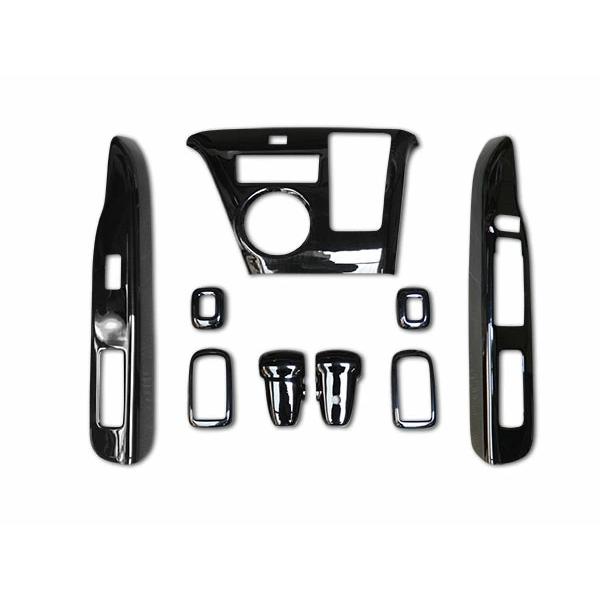 アトレーワゴン S321G S331G 中期型 ステアリング インテリアパネル9P セット H19.9〜H29.10 木目調 ブラック 内装 ハンドル | アトレー | 02