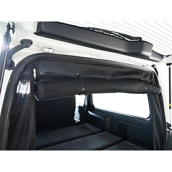 ハイエース 防虫ネット 虫除けネット 遮光ネット 200系 標準ボディ リアゲート 後ろ トランク 網戸 車中泊 キャンプ 旅行 | ハイエース | 03