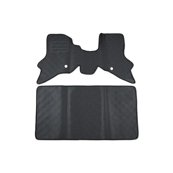 エブリィ マット エブリイバン DA64V フロアマット チェック柄 ブラック/グレー H17.8〜H27.2 | エブリイワゴン | 02