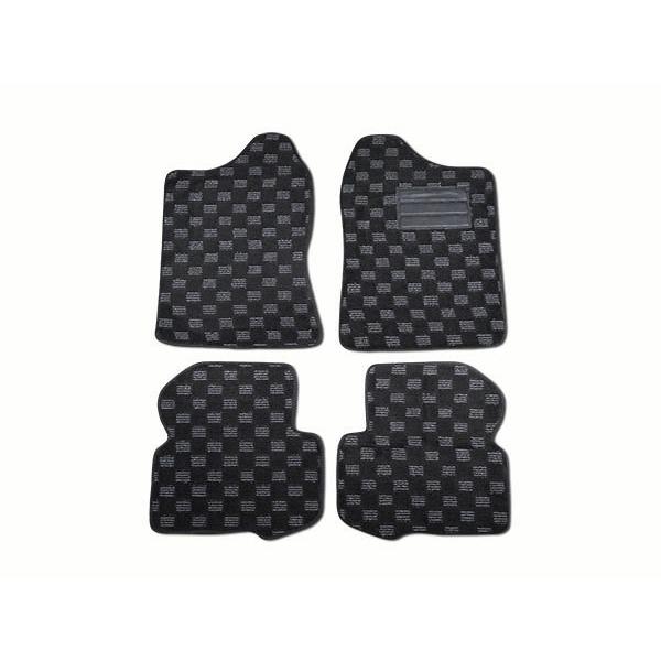 ジムニー JB23W MT用 フロアマット チェック柄 ブラック/グレー | ジムニー | 01