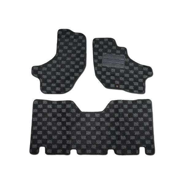 アトレー アトレーワゴン S220G S230G フロアマット チェック柄 ブラック/グレー H11.1〜H17.5 | アトレー | 01