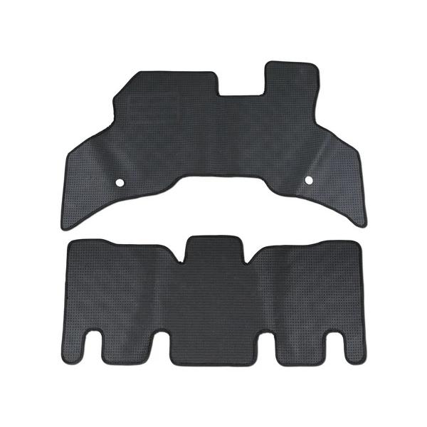 ハイゼットカーゴ クルーズ クルーズターボ用 中期型 S321V S331V フロアマット チェック柄 ブラック/グレー H23.12〜H29.10 | ハイゼット | 02