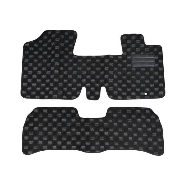 ムーヴ マット L150S L152S フロアマット チェック柄 ブラック/グレー H14.10〜H18.10 | ムーヴ | 01