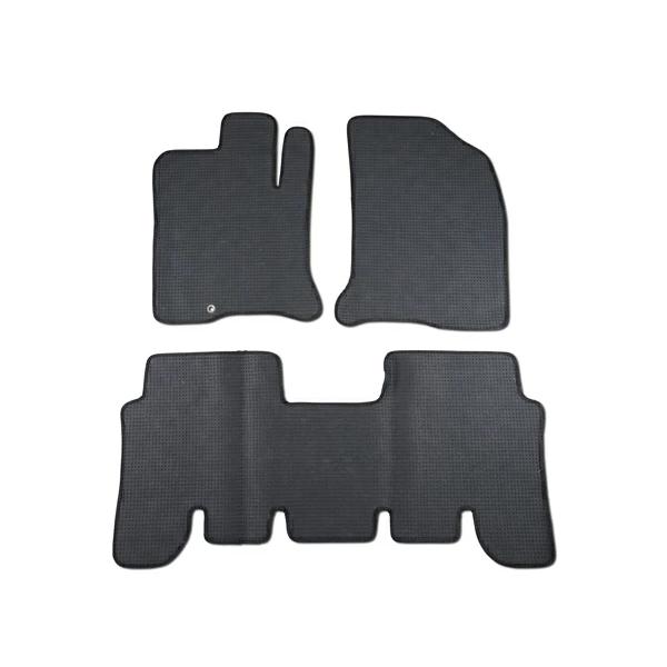 タント マット タントカスタム L350S L360S フロアマット チェック柄 ブラック/グレー H15.11〜H19.12 | タント | 02