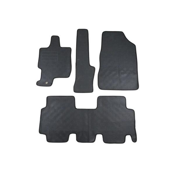 ライフ JB5 JB6 JB7 JB8 フロアマット チェック柄 ブラック/グレー H15.9〜H20.10 ホンダ  専用設計 汚れ防止 ズレ防止 | ホンダ | 02