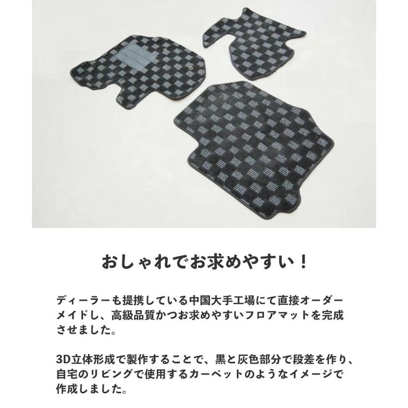 バモス HM1 HM2 後期型 フロアマット リアラゲッジマット 3D立体形成 | ホンダ | 09