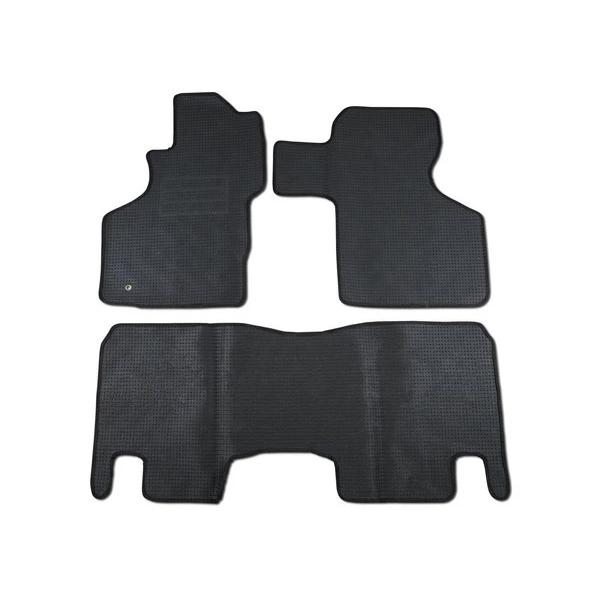 バモス HM1 HM2 後期型 フロアマット チェック柄 ブラック/グレー H13.9〜 | ホンダ | 02