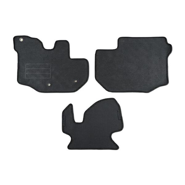 ハイエース 200系 ワイドボディ フロアマット チェック柄 ブラック/グレー フロント用 H16〜 | ハイエース | 02