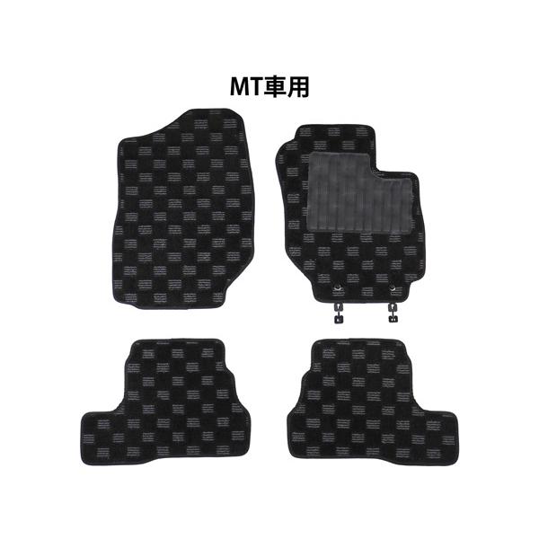 ジムニー JB64W ジムニーシエラ JB74W 専用 3D立体形成 フロアマット チェック柄 ブラック グレー AT/MT スズキ | ジムニー | 03