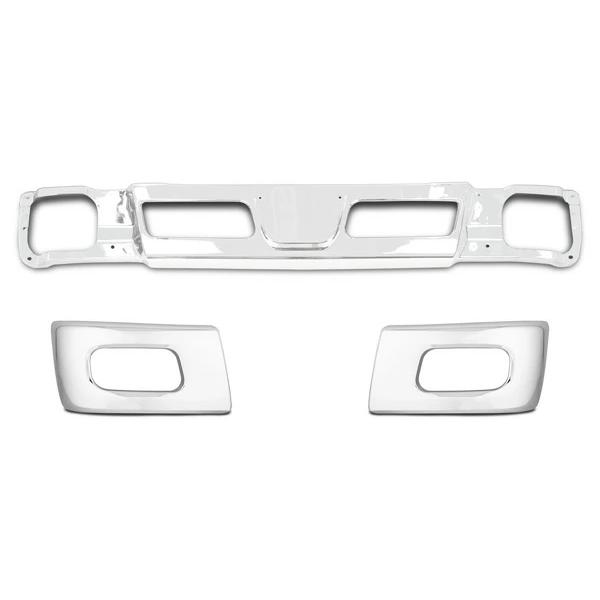 三菱ふそう ブルーテックキャンター 標準用 メッキ フロントバンパーセット (フロントバンパー / バンパーコーナー) H22.11〜R2.10 ◇ | 三菱ふそう | 01