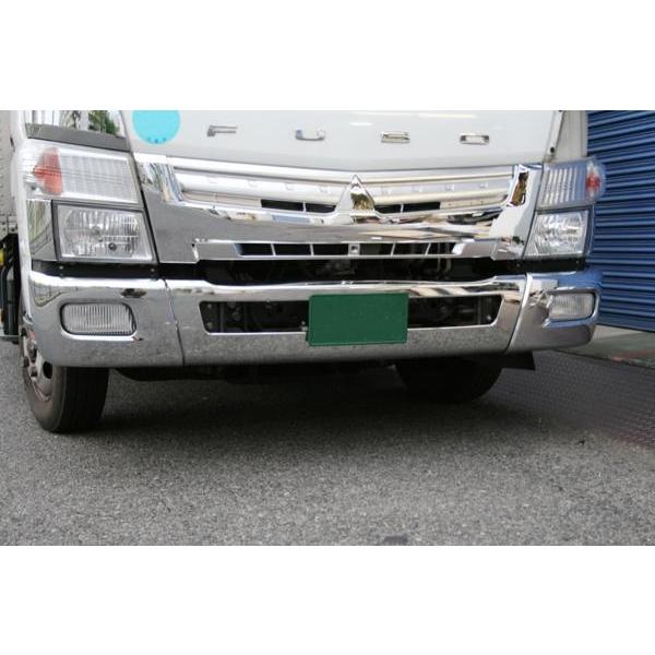 三菱ふそう ブルーテックキャンター 標準用 メッキ フロントバンパーセット (フロントバンパー / バンパーコーナー) H22.11〜R2.10 ◇ | 三菱ふそう | 03
