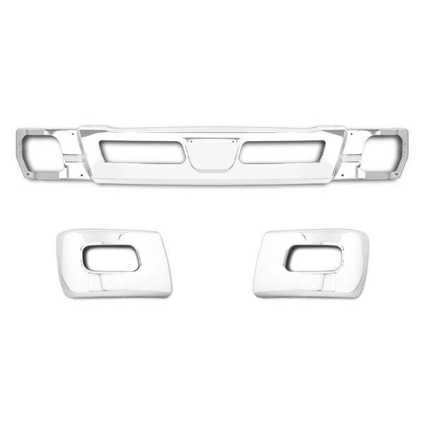 三菱ふそう ブルーテックキャンター ワイド用 メッキ フロントバンパーセット (フロントバンパー / バンパーコーナー) ◇ | 三菱ふそう | 01