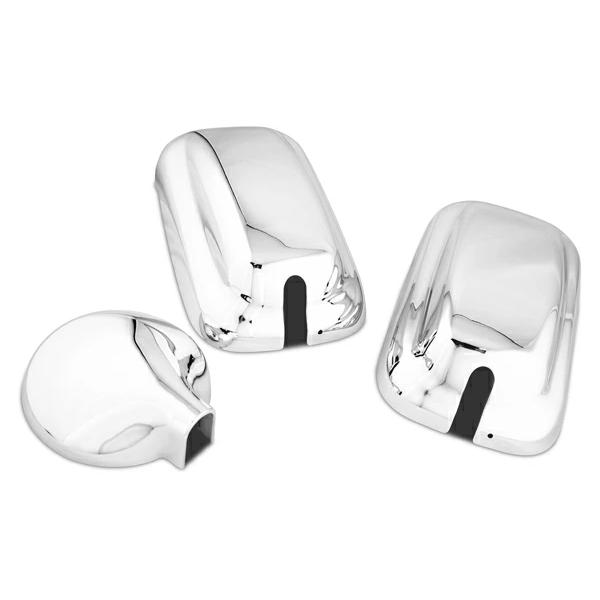 キャンター メッキミラーカバー 3点セット サイドミラー アンダーミラー 三菱 ふそう 2t 標準 ワイド 144φ ABS製 標準 ワイド | 三菱ふそう | 01