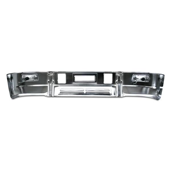 ブルーテックキャンター メッキ フロントバンパー フォグランプ スーパーグレート タイプ 前出し専用ステー付 標準ボディ H22.11〜R2.10 ◇ | 三菱ふそう | 02